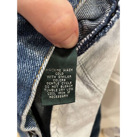 Ralph Lauren Jeans Co Mom Jean Women’s 10P Med Wash Straight Blue High Rise Y2K - Picture 5 of 8